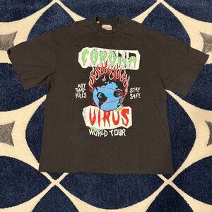 Gallery Dept Corona Virus Art That Kills Black Tee Mens Size Large